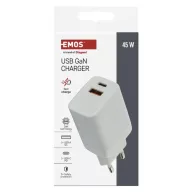 EMOS Univerzális USB töltő GaN PD 45 W max. V04G45
