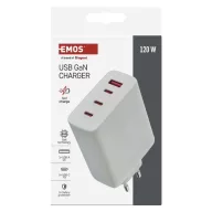 EMOS Univerzális USB töltő GaN PD 120 W max. V06G120