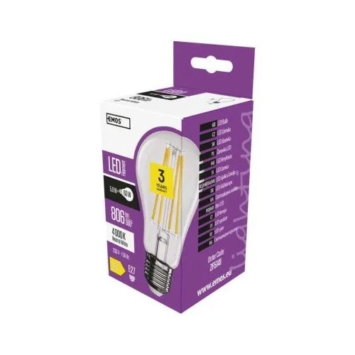  LED izzó Filament A60 / E27 / 5,9 W (60 W) / 806 lm / természetes fehér ZF5141VÉGKIÁRUSÍTÁS