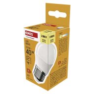   EMOS ZL6F22 LED izzó Basic Mini Globe G45/P45/E27/5,5W (40W)/470lm/Meleg fehér