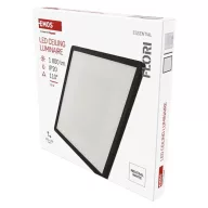   EMOS FLORI négyzet fekete 18W ZM1406 semleges fehér LED felületi lámpatest