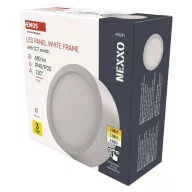   EMOS NEXXO, kerek, fehér, 7,6W, CCT, ZM5123 LED felületi lámpatest