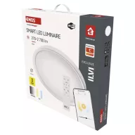   Okos LED mennyezeti lámpatest GoSmart, kör alakú, 45W, CCT, dimmelhető, Wi-Fi ZM5192
