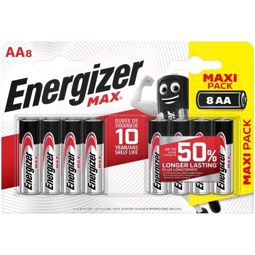 Energizer Max LR6/8 1,5V tartós AA ceruza elem