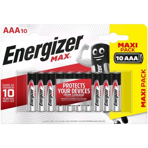 Energizer Max LR03/10 1,5V tartós AAA mikro elem