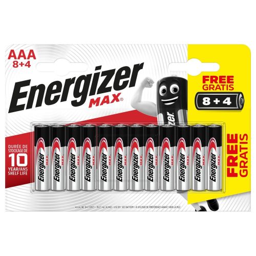 Energizer Max LR03/12 1,5V tartós AAA mikro elem