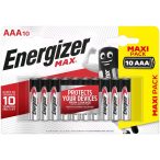 Energizer Max AAA mikró elem LR03 bl/10