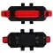 ENTAC Led USB piros hátsó kerékpár lámpa