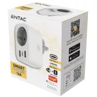   Entac Smart Hálózati Adapter 1x Type-F, 2xUSB-A, 1xUSB-C 2.4A WIBLE