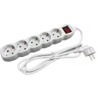 Entac S1 Elosztó 5 Foglalat Kapcsolóval 5m 3G1.5