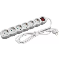 Entac S1 Elosztó 6 Foglalat Kapcsolóval 1,5m