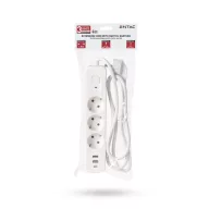   Entac D2 Elosztó 3 Foglalat Kapcsolóval 1.5m 2xUSB-A + 1xUSB-C 3G1.5