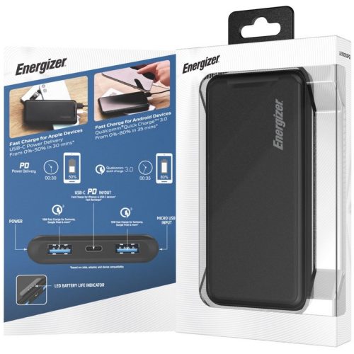 Energizer ULTIMATE Power Bank 10000 mAh 18W gyorstöltő