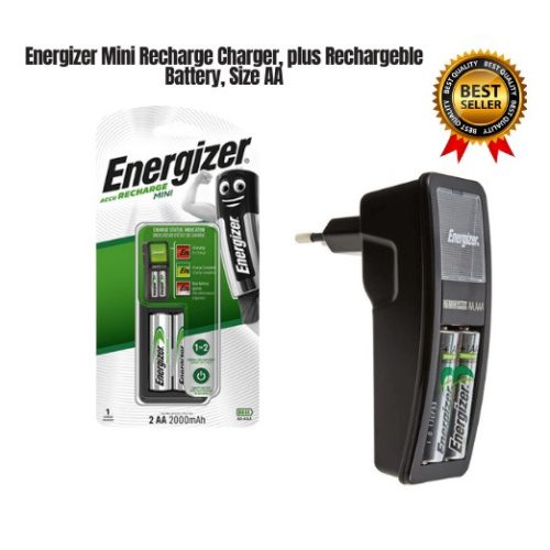 Energizer mini töltő+2db 2000mAh AA HR6 ceruza tölthető elem