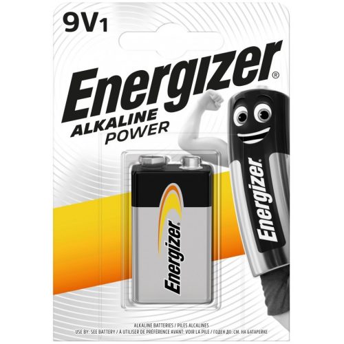Energizer ALKALINE Power 6LR61 9V elem