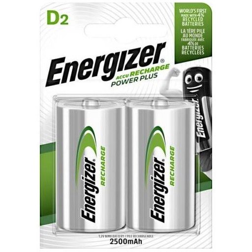 Energizer 2500mAh HR20/2BP NiMh góliát akkumulátor D tölthető elem
