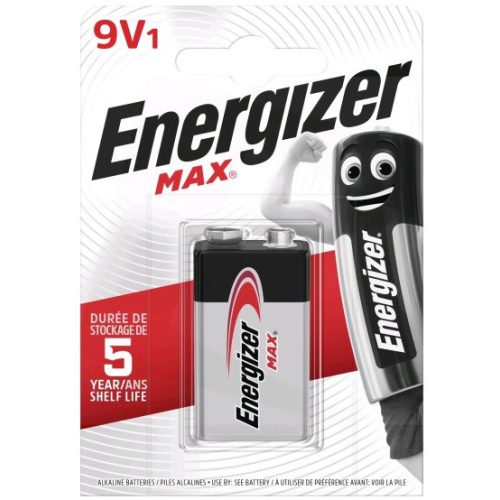 Energizer Max 6LR61 tartós 9V elem