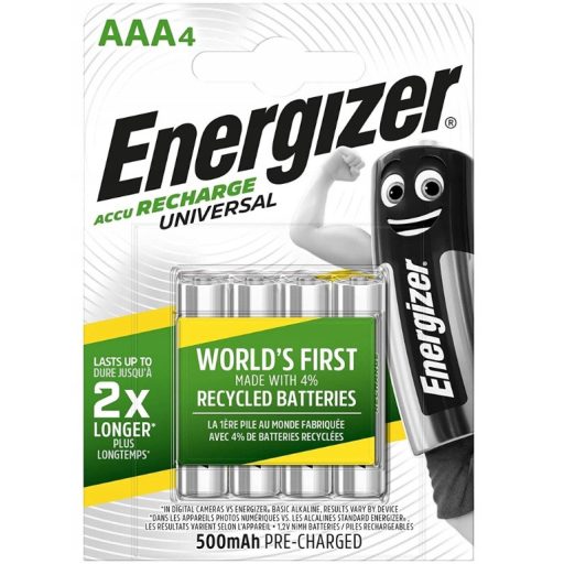 Energizer UNIVERSAL 500mAh HR03/4BP NiMH mikro akkumulátor AAA tölthető elem