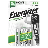   Energizer Universal 600mAh HR03/4BP NiMH mikro akkumulátor AAA tölthető elem