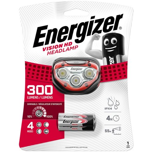 Energizer VISION HD HEADLAMP 300 Lumen LED fejlámpa