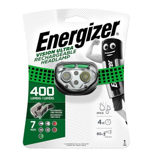 Energizer VISION RECHARGEABLE HEADLAMP 400 Lumen újratölthető Led fejlámpa