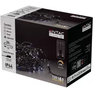   Entac Karácsonyi IP44 120 LED Füzér meleg fehér 9m Távirányítóval ECL-120-WW-IR