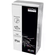   Entac Karácsonyi IP44 Füzér 48 LED Időzítővel Színes 4m ECL-48MC-T