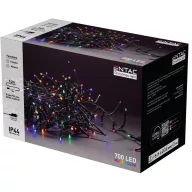  Entac Karácsonyi IP44 700 LED Fürtös Fénysor Színes 14m ECL-M700MC