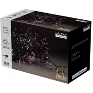   Entac Karácsonyi IP44 700 LED Fürtös Fénysor meleg fehér 14m ECL-M700WW