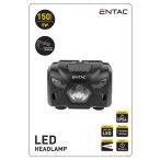   Entac 5W 150lumen szenzoros XPE+piros IP54 tölthető LED fejlámpa EHL-5W-PB-S