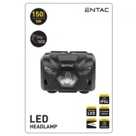   Entac 5W 150lm szenzoros XPE LED +piros IP54 EHL-5W-PB-S tölthető fejlámpa