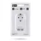 Entac EPAG-1EE-2USB-W 1 Földelt Aljzat 2 USB fehér Hálózati Adapter