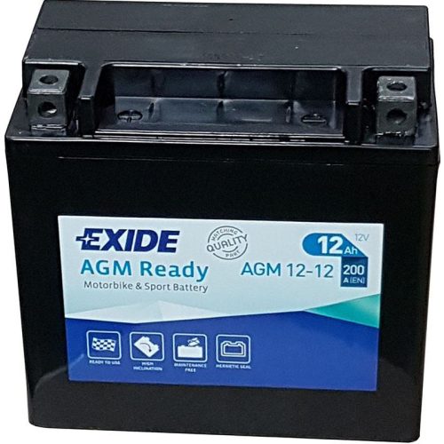 Exide AGM 12-12 (YTX14-BS) 12V 12Ah 200A bal+ gondozásmentes AGM (zselés) motor akkumulátor