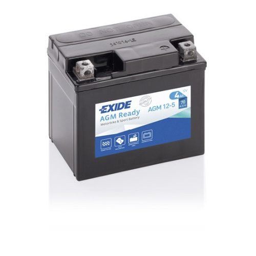 Exide AGM 12-5 (YTX5L-BS, YTZ6-S) 12V 4Ah gondozásmentes AGM (zselés) motor akkumulátor