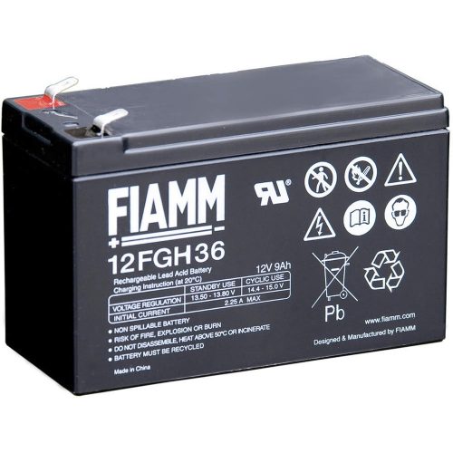 FIAMM 12FGH36 12V 9Ah zselés ciklikus elektromos kerékpár akkumulátor