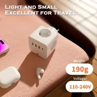 Fali USB 7 in 1 túlfeszültség védő elosztó