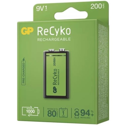 GP ReCyko 9V 200mAh HR22 B2152 tölthető elem