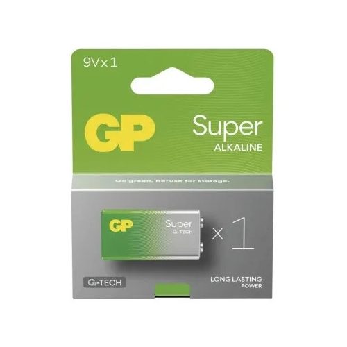 GP 9V SUPER 1604A/B C/1 B01511 6LR61 elem