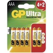 GP ULTRA LR03/4+2BP tartós AAA mikro elem