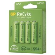 GP ReCyko 2450mAh NiMh HR6 AA 4db tölthető ceruza elem B21254