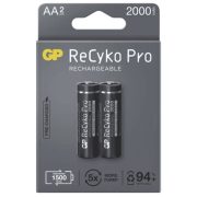 GP ReCyko Pro 2000mAh NiMh HR6 AA 2db tölthető ceruza elem B2220