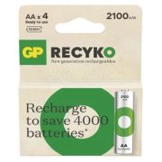 GP ReCyko 2100mAh NiMH HR6 AA 4db tölthető ceruza elem B25214