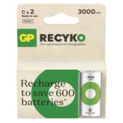 GP ReCyko 3000mAh NiMH HR14 C 2db tölthető baby elem B2533