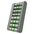    GP Eco E821 Akkumulátor töltő + 4×2100mAh + 4×850mAh tölthető elem B50829