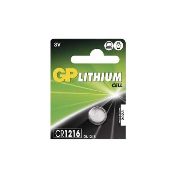 GP CR1216 DL1216 Lithium gombelem
