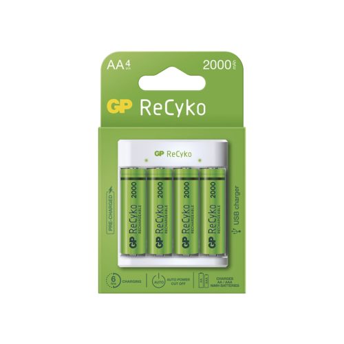 GP Eco E411 Akkumulátor töltő + 4x2100mAh ReCyko AA tölthető elem