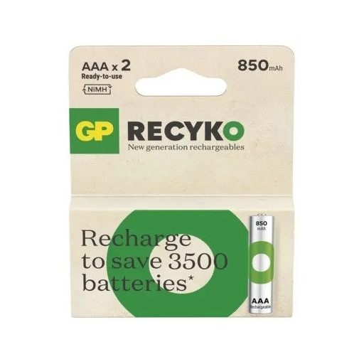 GP ReCyko 850mAh HR03/2BP B25182 NiMH mikro akkumulátor AAA tölthető elem
