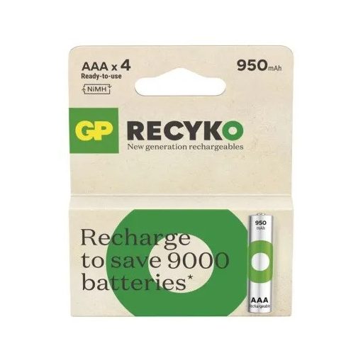 GP ReCyko 950mAh HR03/4BP B25114 NiMH mikro akkumulátor AAA tölthető elem