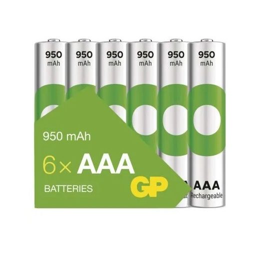 GP ReCyko 950mAh HR03/6S B25111V NiMH mikro akkumulátor AAA tölthető elem