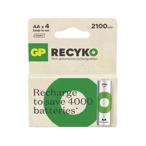 GP ReCyko 2100mAh HR6/4BP B25214 NiMH ceruza akkumulátor AA tölthető elem